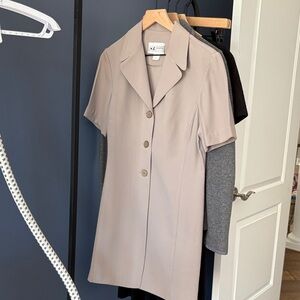 S.L. Fashions Taupe Blazer Dress